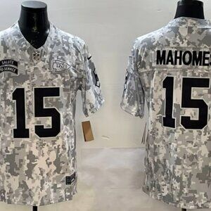 PATRICK MAHOMES 15 - KANSAS CITY CHIEFS CAMO STITCHED FOOTBALL JERSEY